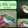 Cuban tody brooch