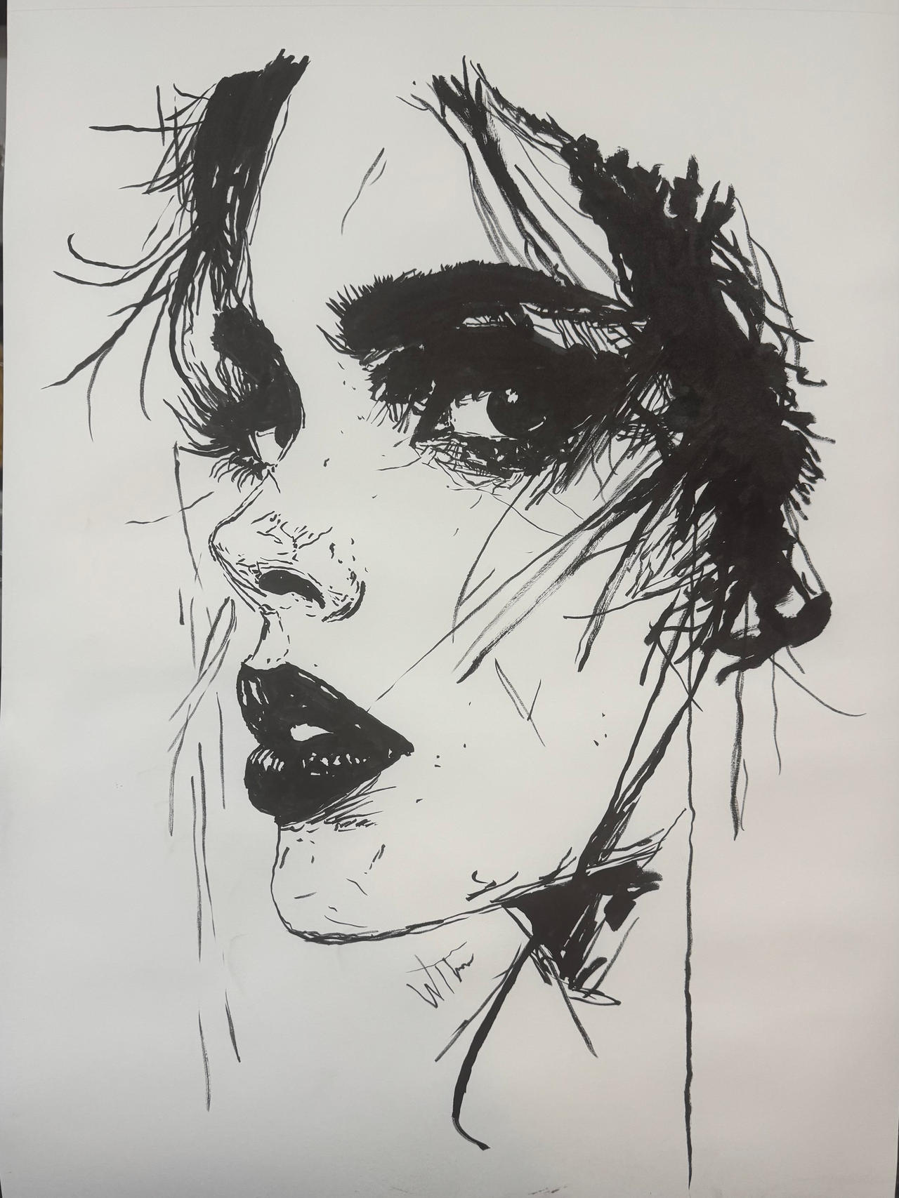 Ink Sketch by 300ChickenNuggets on DeviantArt