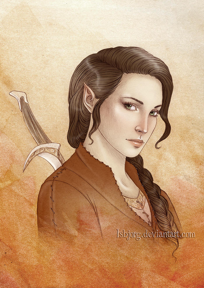 Commission: Half-Elf by Isbjorg on DeviantArt