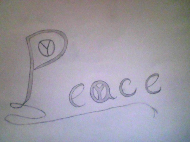 Peace tattoo design