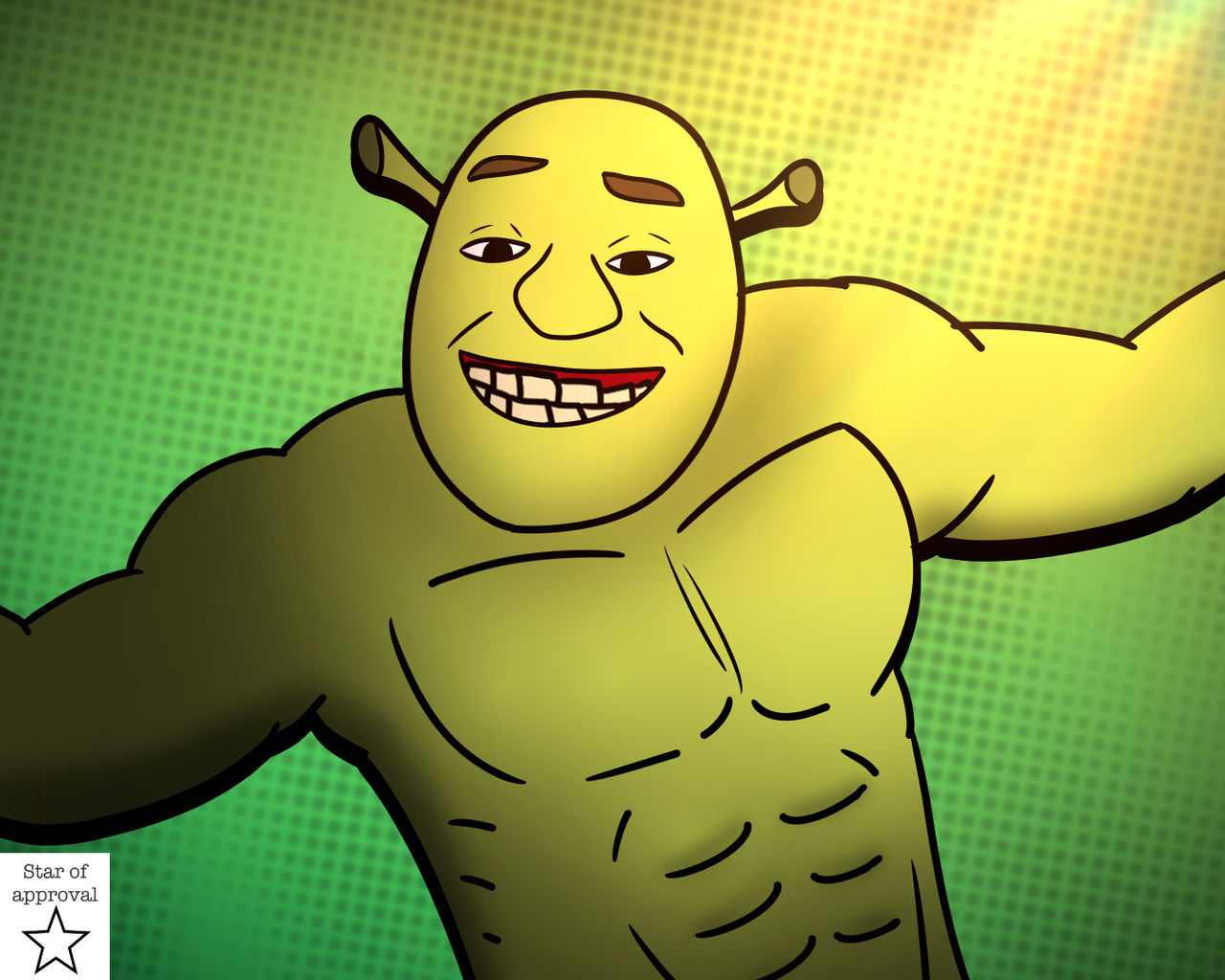 Buff Bo Buff Shrek by devilboi206 on DeviantArt