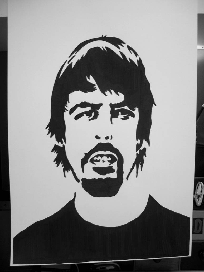 Dave Grohl s Stencil By Glowskin On DeviantArt dave-grohl-s-stencil-by-glowskin-on-deviantart