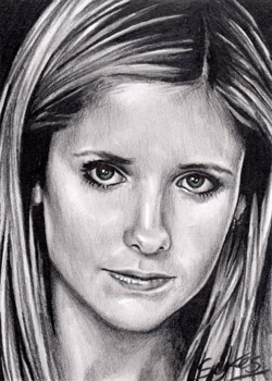 Buffy Vamp Slayer sketch card