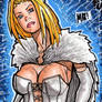 White Queen X-Men sketch card