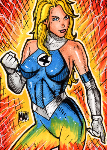 Invisible Woman sketch card