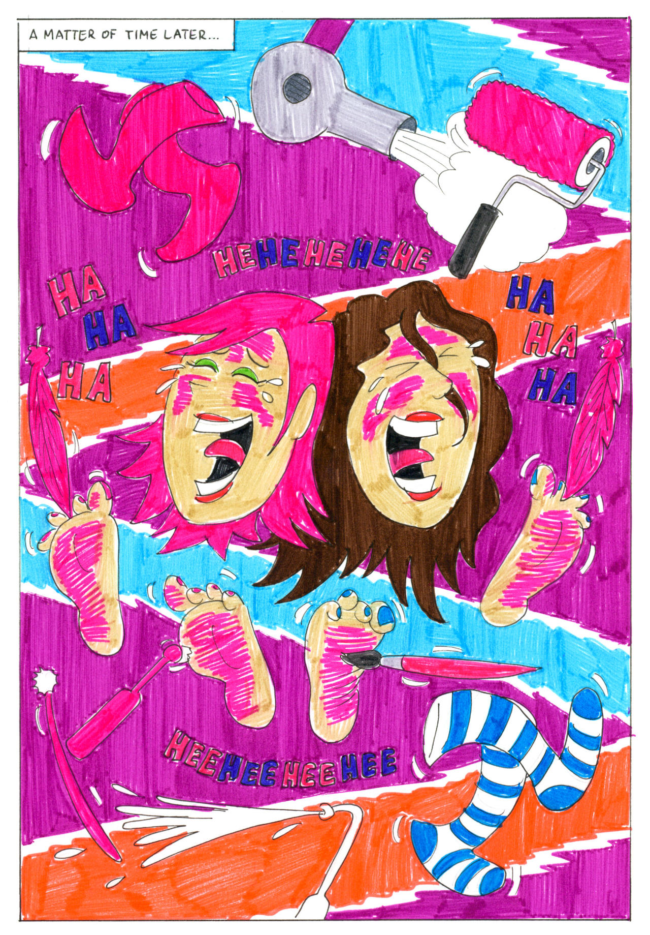 Tickling Erin Pink Page 5 by EmperorNortonII on DeviantArt