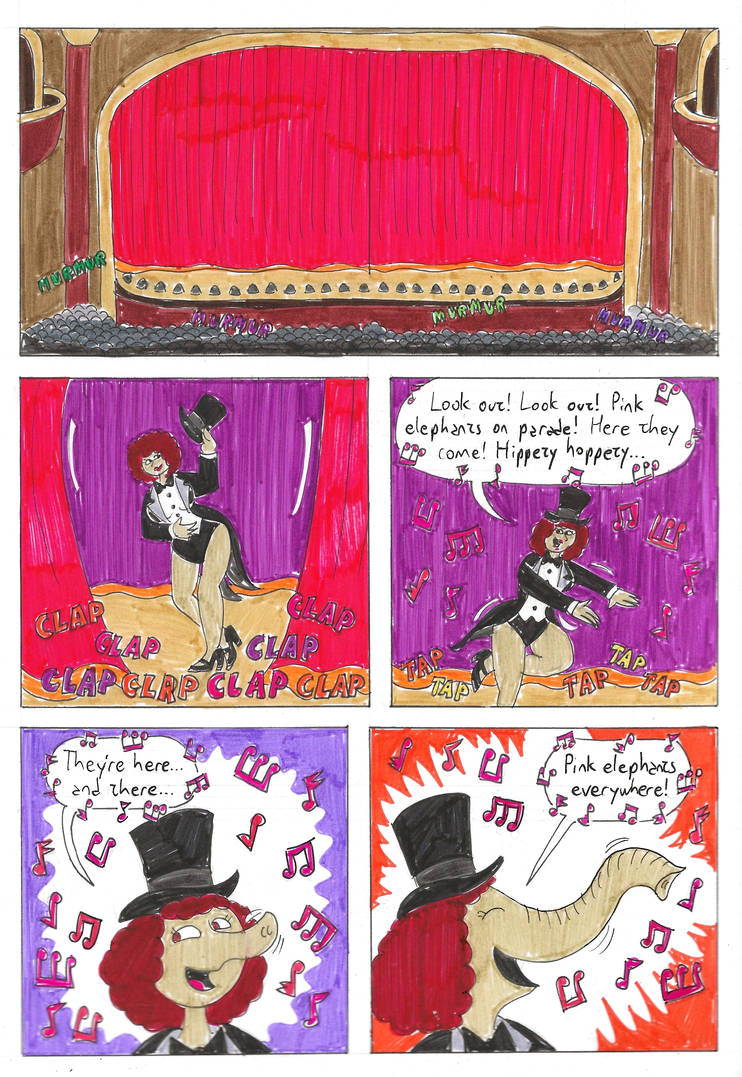 Pink Elephant Script Pink Elephant On the Stage Page 1 by EmperorNortonII on DeviantArt