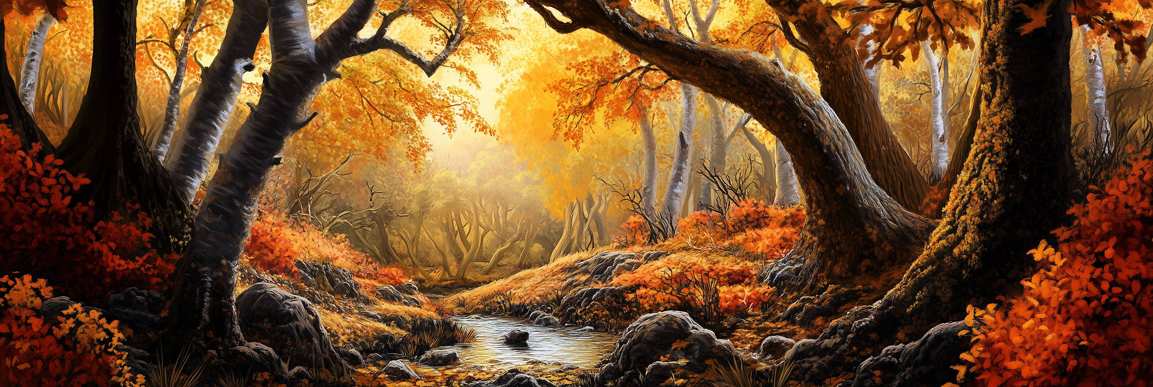Wild.wanderin.girl A Whimsical Autumn Landscape In