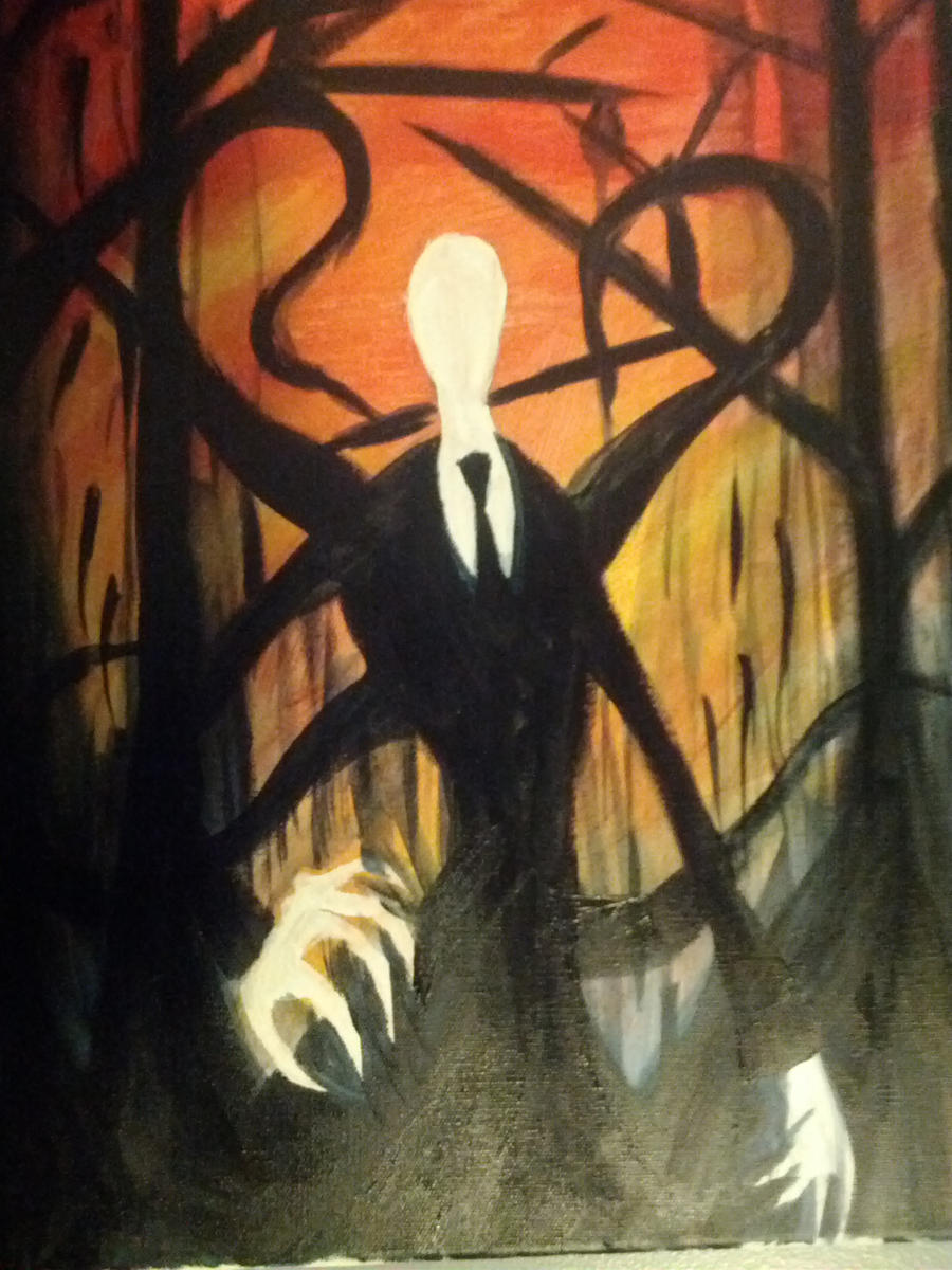 Slenderman Painting