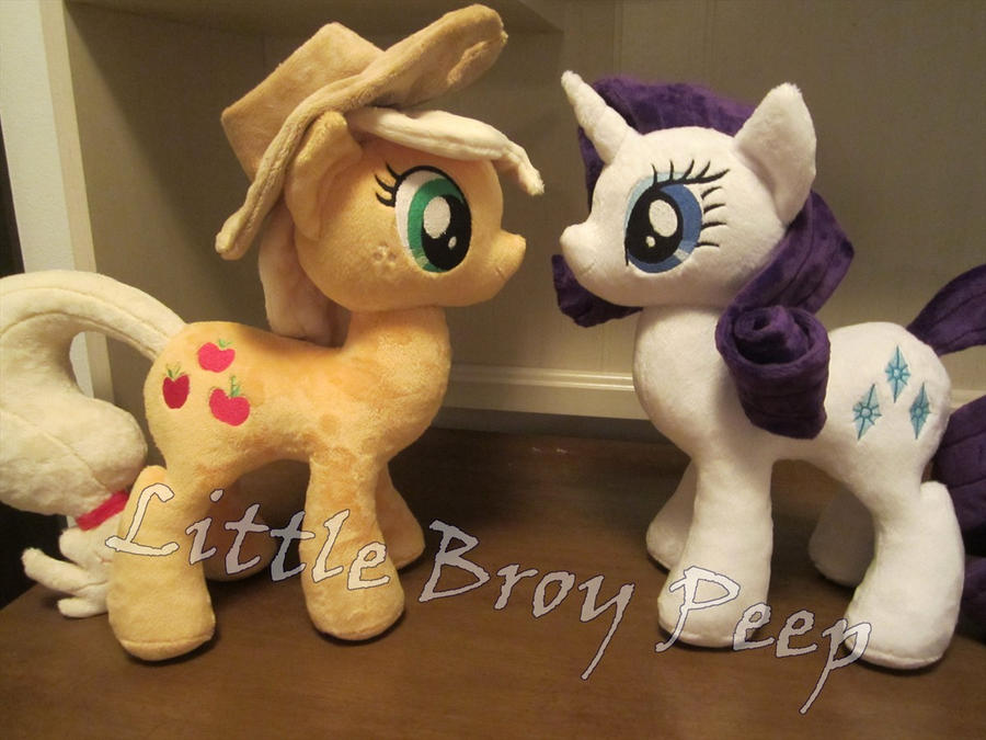 My little pony Rarity and applejack (commission) by Little-Broy-Peep on ...