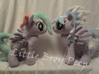 my little pony cloudchaser and flitter plush by Little-Broy-Peep