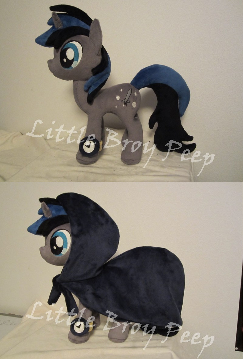 mlp OC Deep Dark plush (commission)