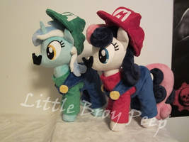 mlp lyra and bonbon plush (auction)