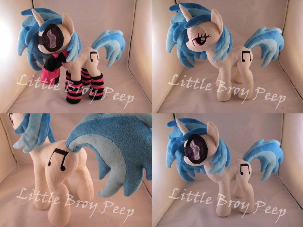 mlp Vinyl Scratch DjPon3 Plush (commission)