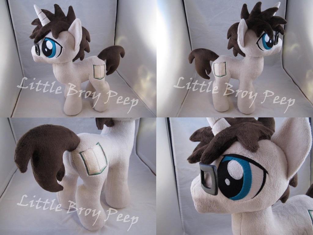 mlp OC Blank Novel plush (commission)