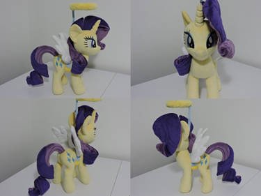 MLP Angel Rarity Plush (commission)