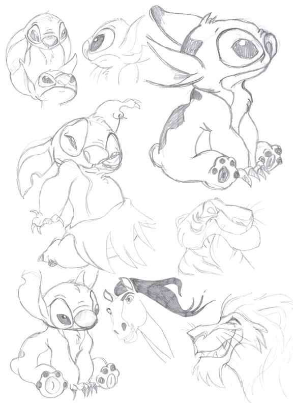 Random Disney Sketches