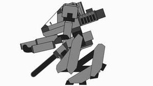 Dieselpunk Farm Robot Walking Animation (COMPLETE)
