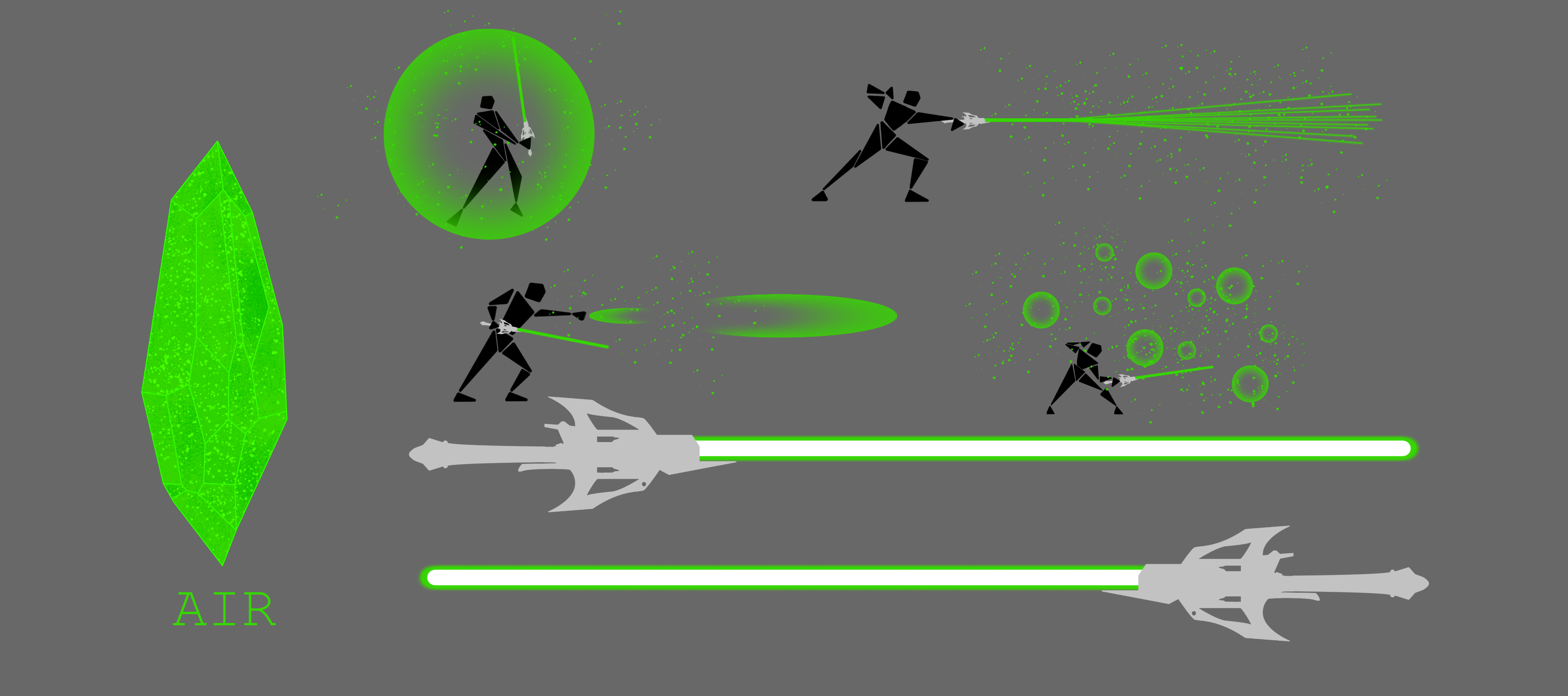 Air Lightsaber Crystal Abilities