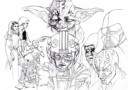 Starwars tribute raw pencils