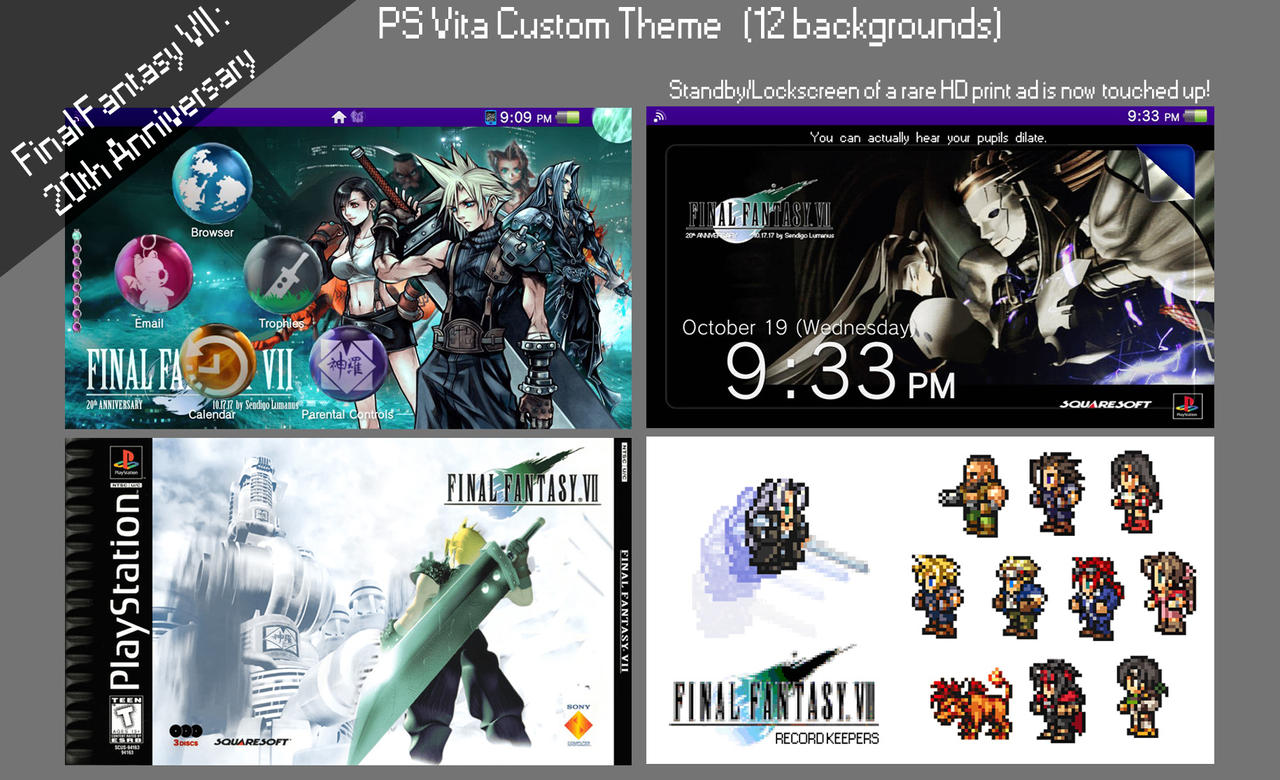 PSvita Custom FFVII Theme