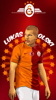 Lukas Podolski Vexel art by ezgisarikaya