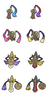 Honedge, Doublade and Aegislash - Hi-res Icons