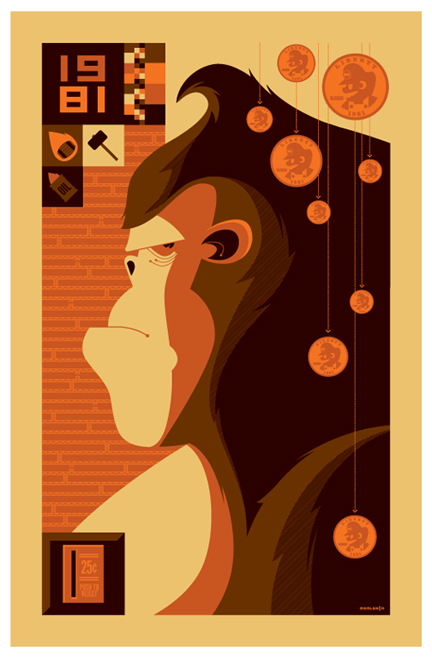 '1981' donkey kong poster