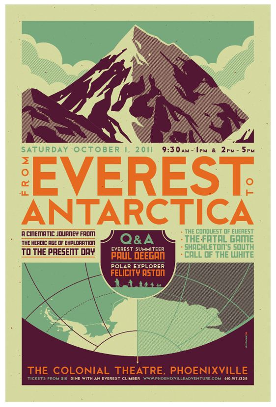 'everest to antarctica' poster