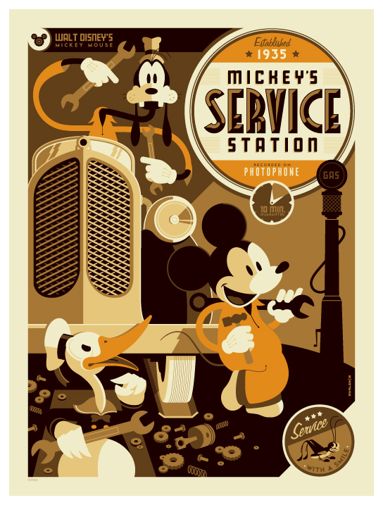 mondo: mickey's serice station var