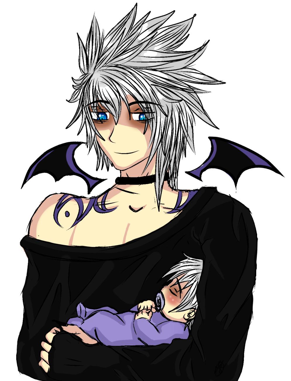 oc Alec with his baby son Seth