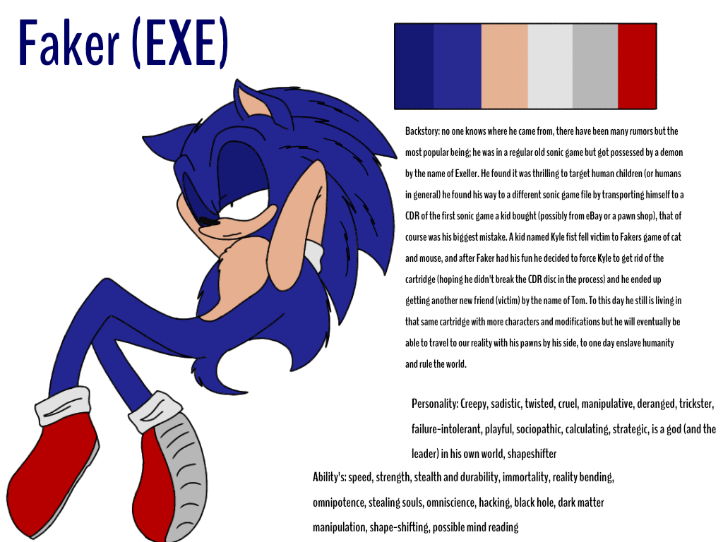 I'm the real Sonic! Faker/EXE rp starters - 1 - Wattpad