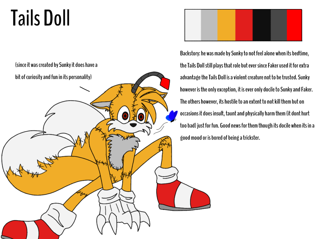klunsjolly on X: 4 wiki art. long time Lord X, Tails Doll, Sanic, and  Sunky I traced Sanic, .  / X