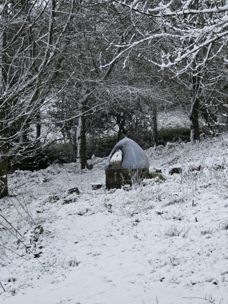 Pizza oven in the snow