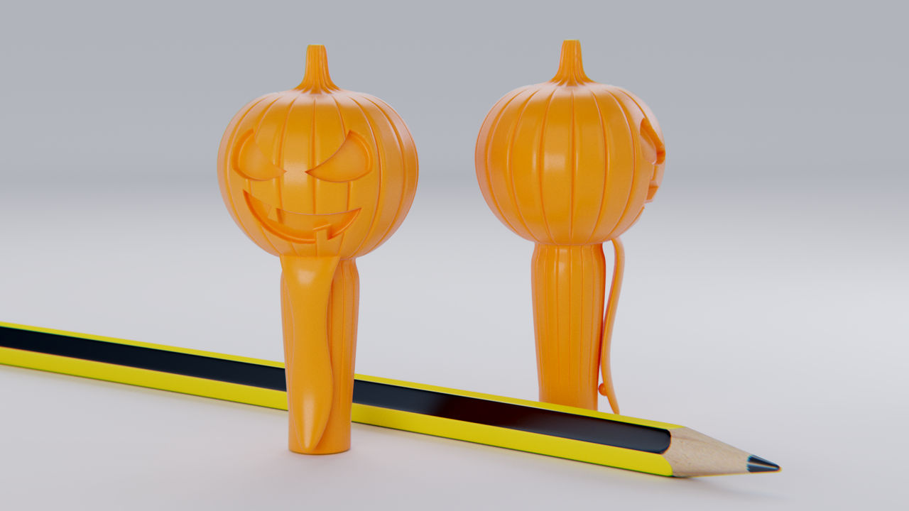 Pumpkin Pencil Cap 3D print model