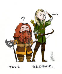 The Friendship between an Elf and a Dwarf