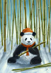 Christmas Panda by arisuonpaa