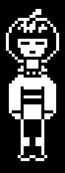 Frisk battle sprite by AkiraNekoGames on DeviantArt