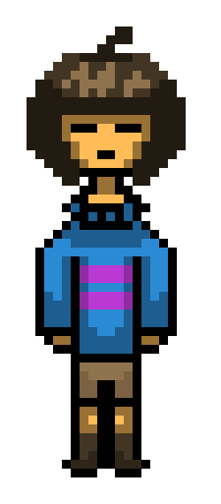 Frisk Sign Frisk sprite by AkiraNekoGames on DeviantArt