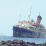 SS American Star -bow view - Fuerteventura 1994-