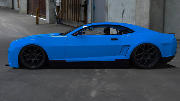 Camaro Blue 3d resource