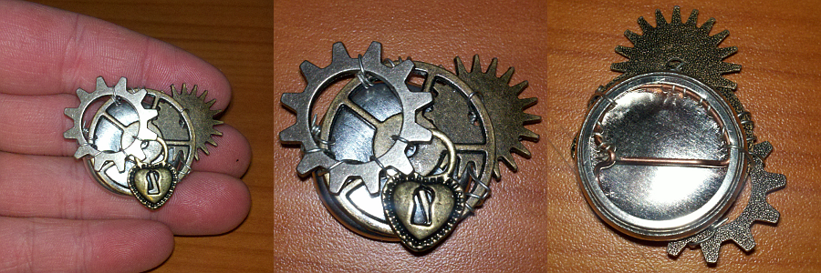 Steampunk Button