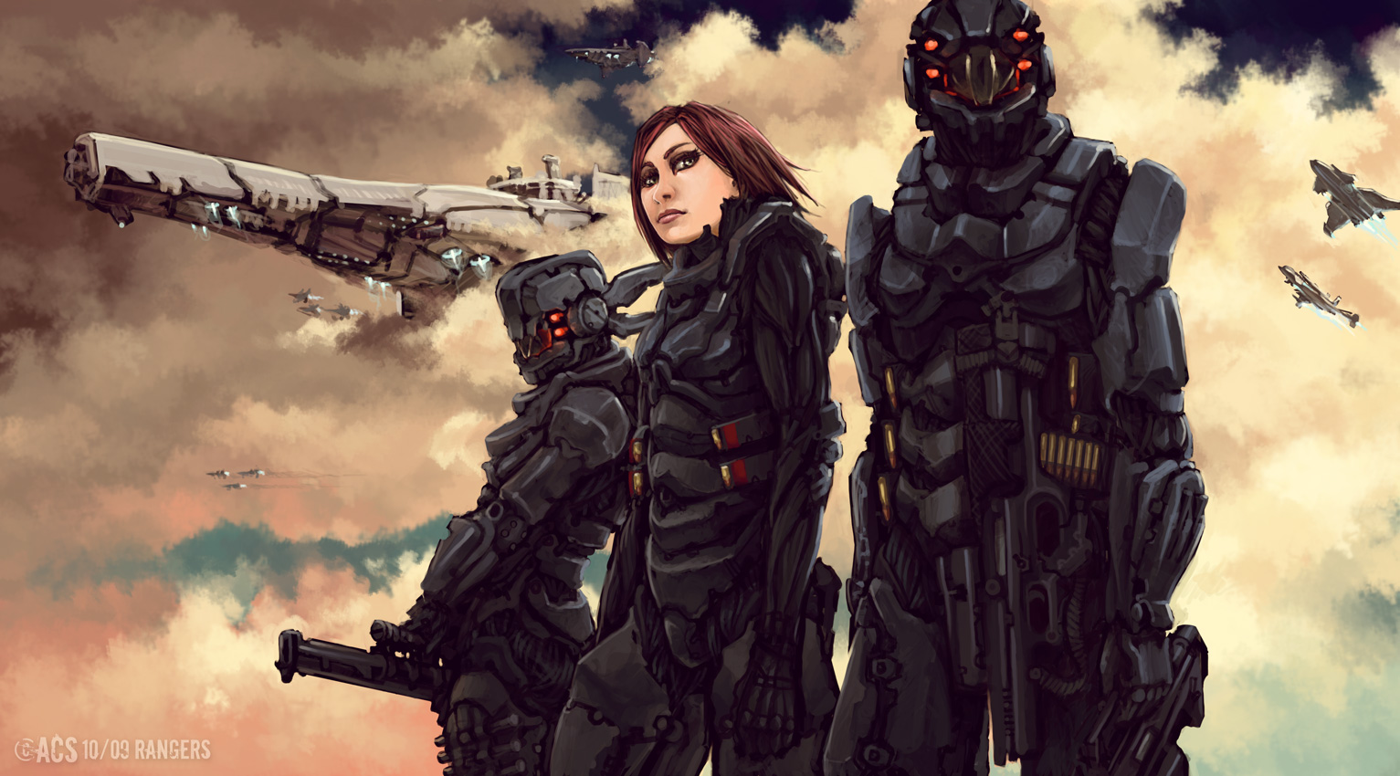 Приключение фантастика военные. Sci Fi солдат Art. Броня будущего.