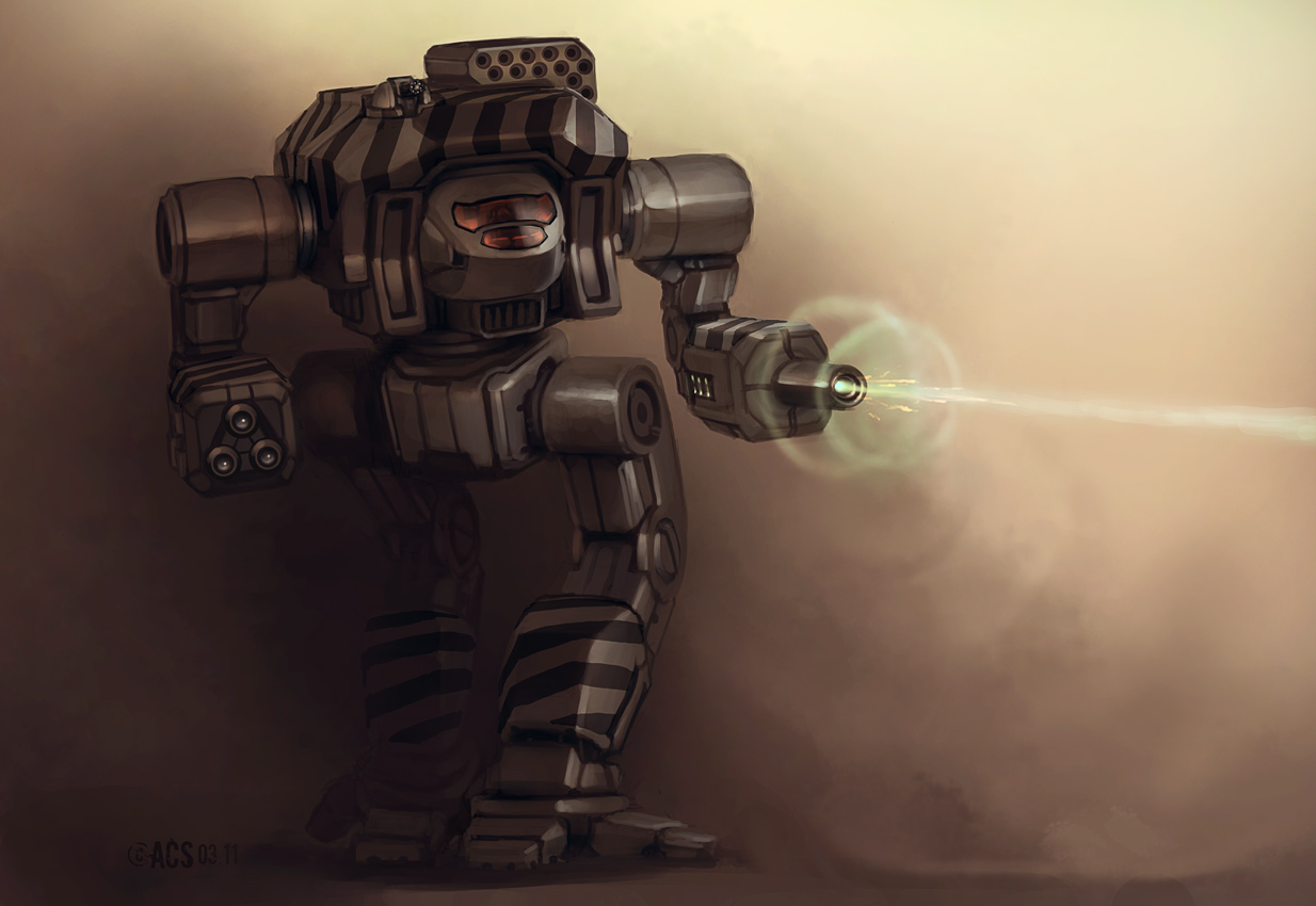 Mech Warrior - Dire Wolf by Shimmering-Sword