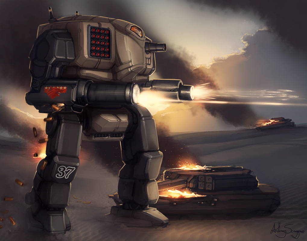 Mech Warrior - Dark Woodsman by Shimmering-Sword