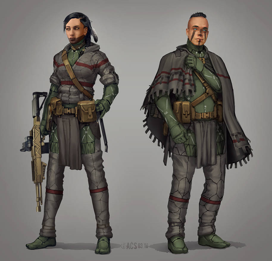 Commission - Shadowrun Pair by Shimmering-Sword on DeviantArt