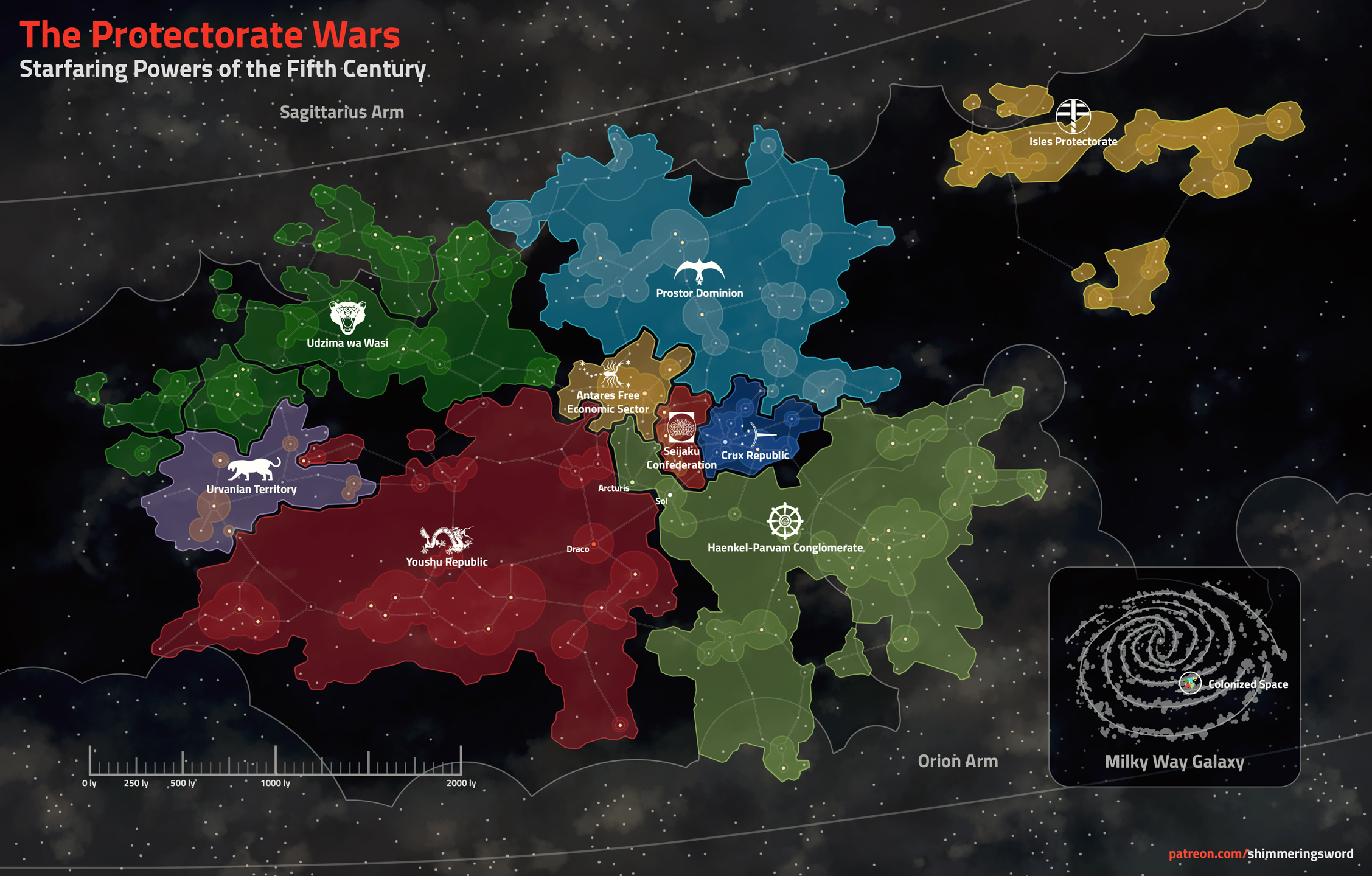 The Protectorate Wars Map