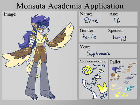 RETIRED Elise Application - Monsuta Academia