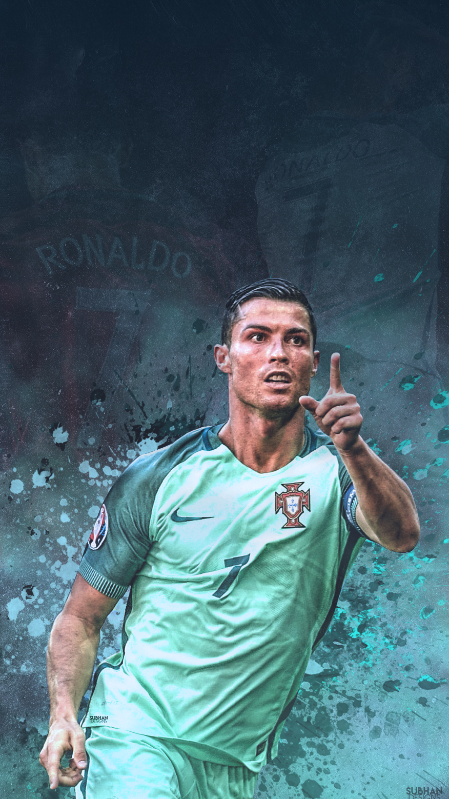 Ronaldo-Mobile-wallpaper-2016-Portugal-HD by subhan22 on DeviantArt