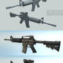 M4 rifle + scope